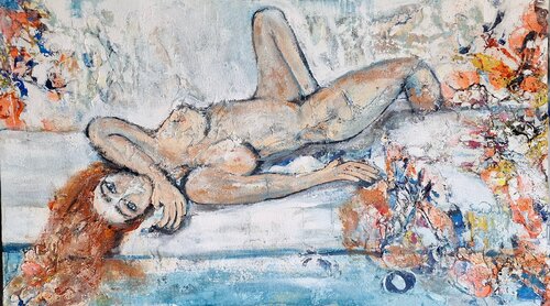 L' attente.... par Davide Susca Susca, Peinture en vente sur Singulart