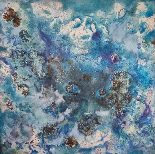 Algues bleus van Davide Susca Susca, Schilderij te koop op Singulart