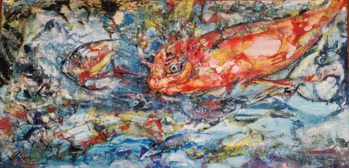Dragonfish van Davide Susca Susca, Schilderij te koop op Singulart