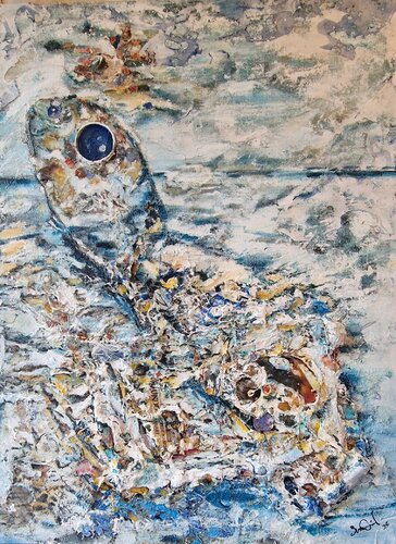 Helpless turtle de Davide Susca Susca, Pintura a la venta en Singulart