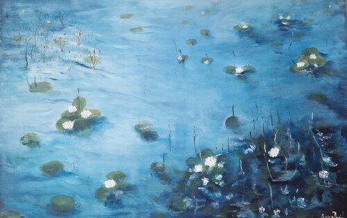Nenufari di Davide Susca Susca, Pittura in vendita su Singulart