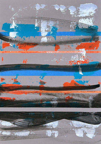 Géométrique / Gestuel n°001 by Vincent Lecocq, Work on Paper for Sale on Singulart