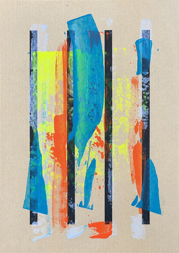 Géométrique / Gestuel n° 022 von Vincent Lecocq, Malerei kaufen auf Singulart