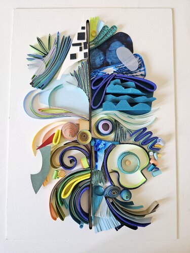 Unsual feelings - Mixed media abstract by Priyanka Vaya, Other Media for Sale on Singulart