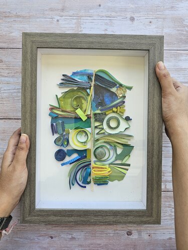 Pleasure of colour- mixed media abstarct by Priyanka Vaya, Painting for Sale on Singulart