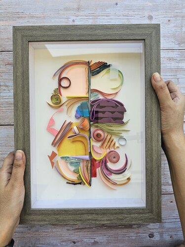 Mixed feelings of abstract by Priyanka Vaya, Work on Paper for Sale on Singulart