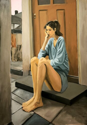 Gestern van Nico Birk, Schilderij te koop op Singulart