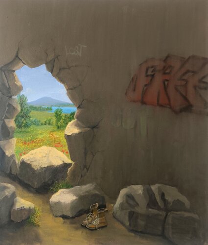 Left Behind by Nico Birk, Painting for Sale on Singulart