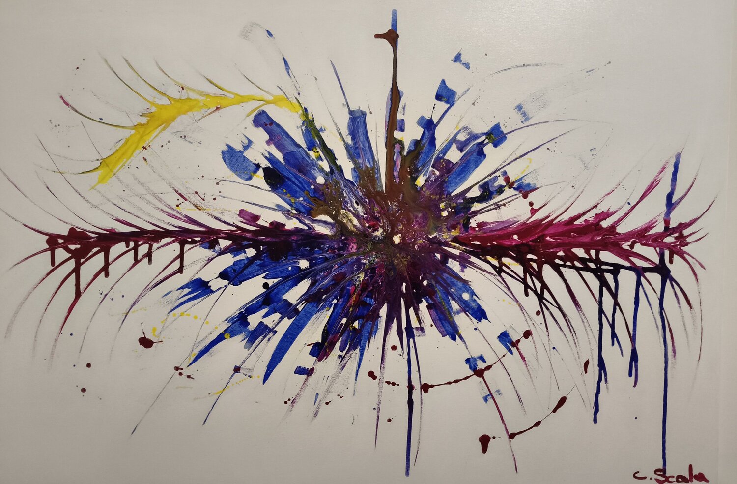 Esplosione Chiara Scala Original painting for sale