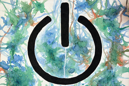 Please turn the power off- worm art series#18- von Pierre leichner, Malerei kaufen auf Singulart