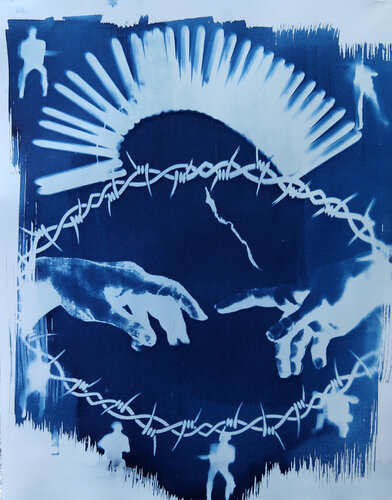 Reaching Out. Immigration Series #10 de Pierre leichner, Impresión a la venta en Singulart