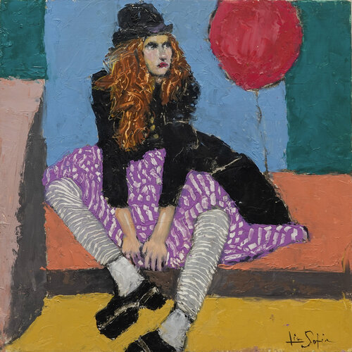 Clowning Around V by Lisa Sofia, Painting for Sale on Singulart