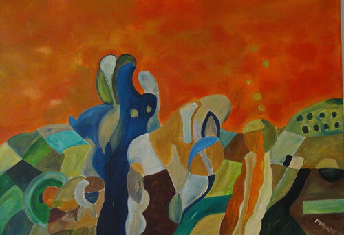 Mein Garten im Sommer by Gerhard Miksch, Painting for Sale on Singulart