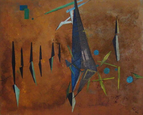 the end of the game di Gerhard Miksch, Pittura in vendita su Singulart