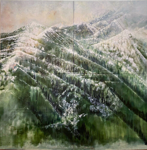 A Silence From Above  - 4 Panels van Begoña Colomar, Schilderij te koop op Singulart