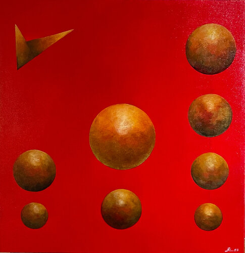 Composition For Hexagram N8 van Begoña Colomar, Schilderij te koop op Singulart