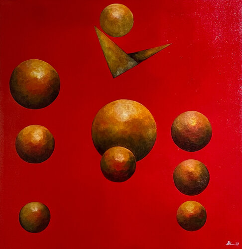 Composition For Hexagram N9 von Begoña Colomar, Malerei kaufen auf Singulart