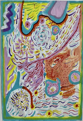 Un monde imaginaire van Laure Vincente, Werk op papier te koop op Singulart