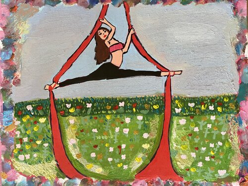 Libre dans le Vent van Laure Vincente, Schilderij te koop op Singulart