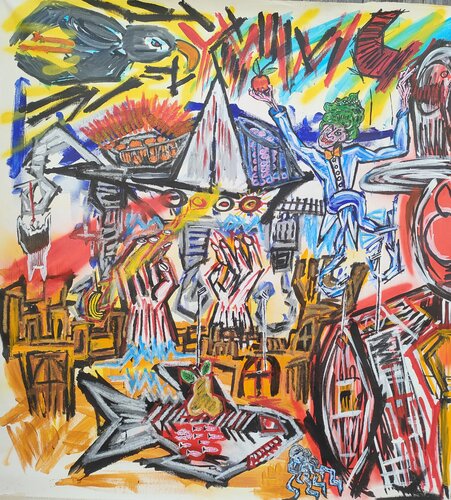 "metà" di Mimmo Ferrari, Pittura in vendita su Singulart