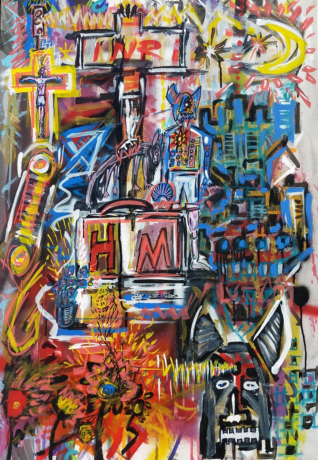 "i.n.r.i.h.m." Mimmo Ferrari Dipinto originale in vendita