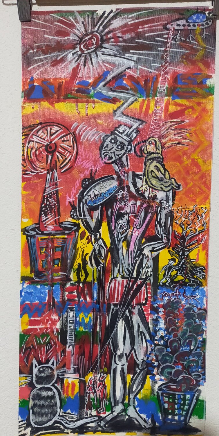 Senza titolo Mimmo Ferrari Peinture originale à vendre
