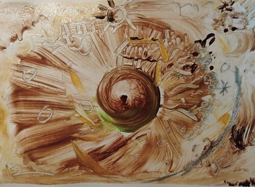 Lunar Landscape von José Ernesto Buajasan Gomez, Malerei kaufen auf Singulart