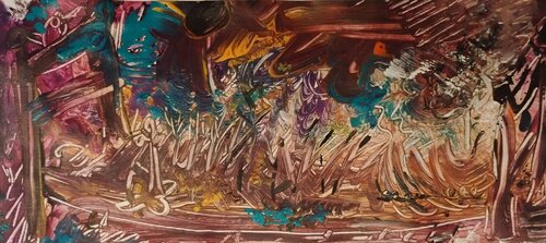 The Bed par José Ernesto Buajasan Gomez, Peinture en vente sur Singulart
