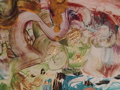 Bodegón Real.Detail. van José Ernesto Buajasan Gomez, Schilderij te koop op Singulart