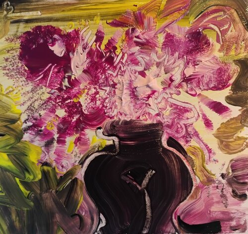 Deep purple van José Ernesto Buajasan Gomez, Schilderij te koop op Singulart