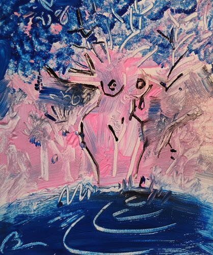 Madre de aguas. by José Ernesto Buajasan Gomez, Painting for Sale on Singulart