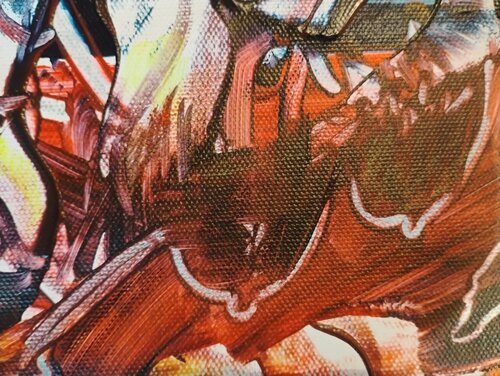 The animal.Detail par José Ernesto Buajasan Gomez, Peinture en vente sur Singulart