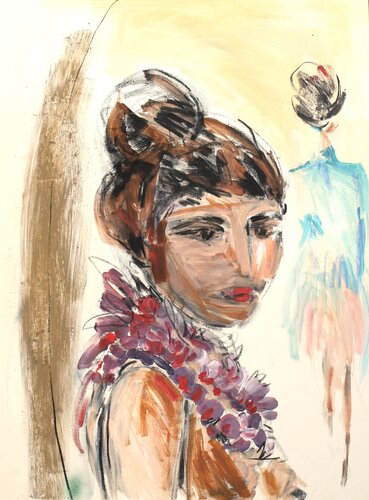 PORTRAIT von AURELI LASSOUTIERE, Malerei kaufen auf Singulart