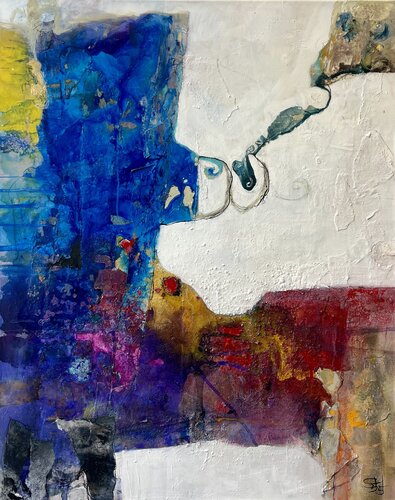 Blue Minds van Sabine Hetzer, Schilderij te koop op Singulart