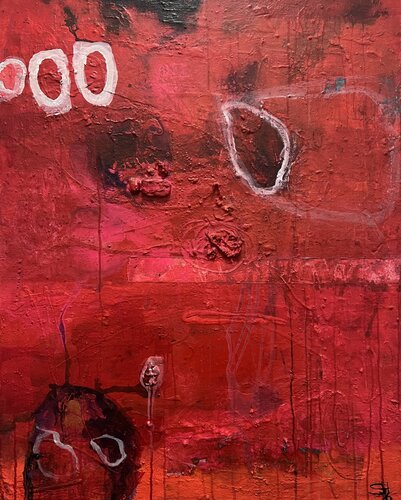 Red Desert par Sabine Hetzer, Peinture en vente sur Singulart