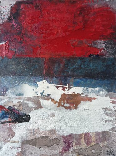 Red Ocean van Sabine Hetzer, Schilderij te koop op Singulart