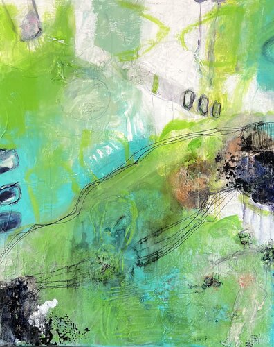 Green Power van Sabine Hetzer, Schilderij te koop op Singulart