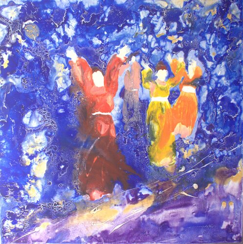 BAILARINAS DE DELPHOS by Joan Sureda, Painting for Sale on Singulart