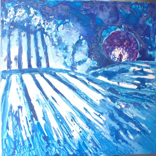 PISADAS EN LA NIEVE by Joan Sureda, Painting for Sale on Singulart
