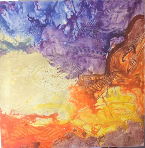 CONCIERTO EN LA PLAZA by Joan Sureda, Painting for Sale on Singulart
