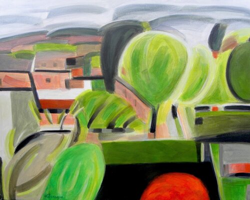 Ruelle, Éguilles di Denise Levesque, Pittura in vendita su Singulart