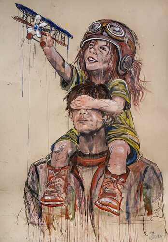 Ich sehe was, was du nicht siehst. by Sarah Giuliani, Painting for Sale on Singulart