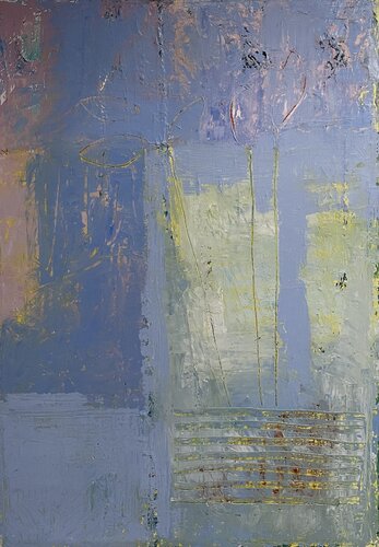 Blue Still von Cathe Hendrick, Malerei kaufen auf Singulart