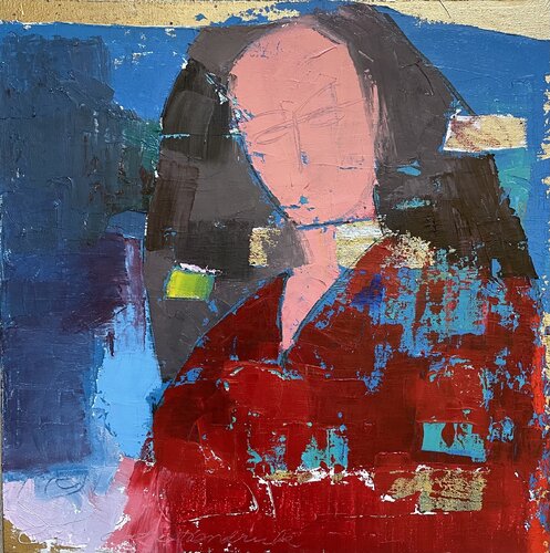 Red Robe by Cathe Hendrick, Painting for Sale on Singulart