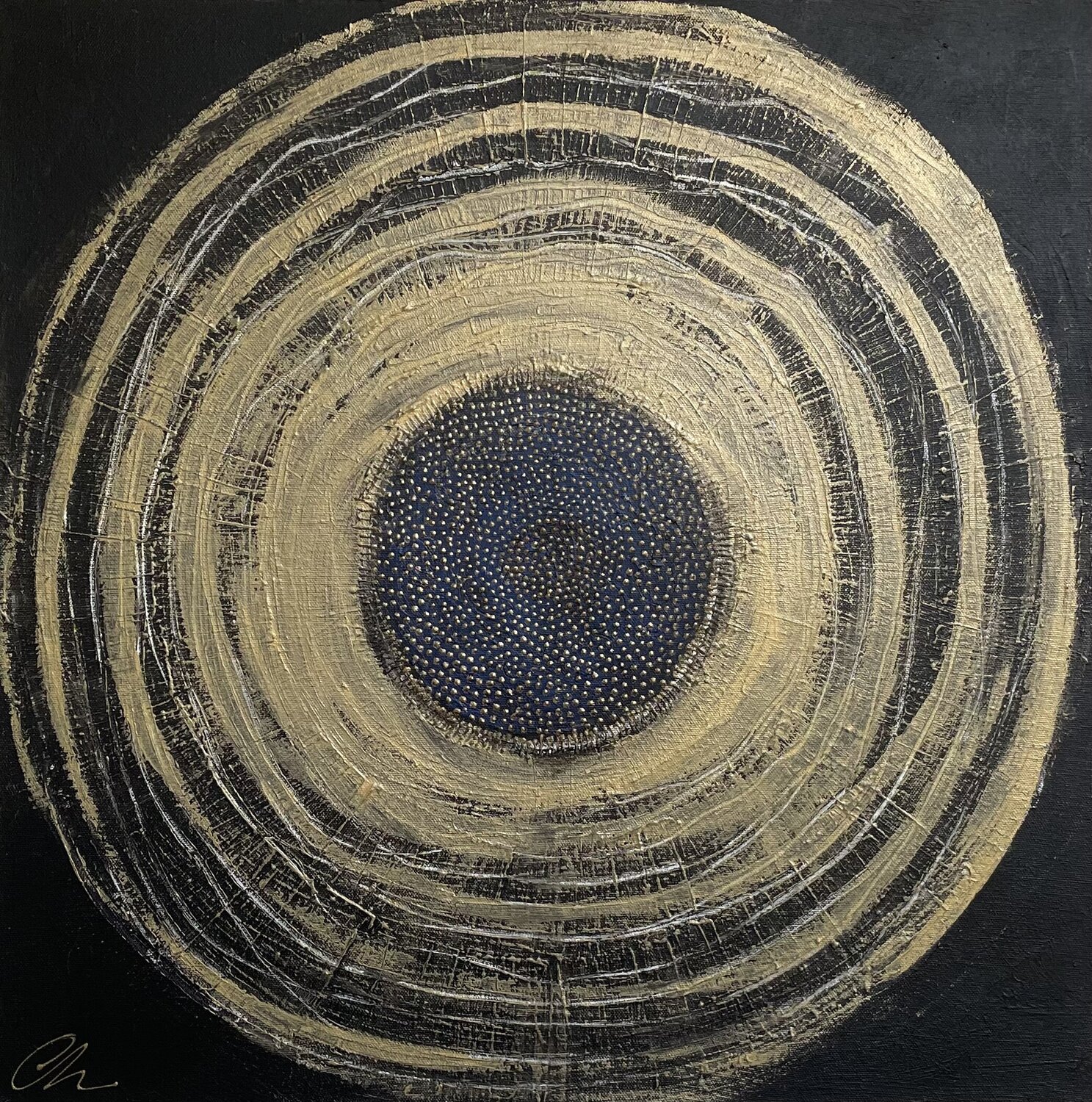 Black Sun Cathe Hendrick Original painting for sale