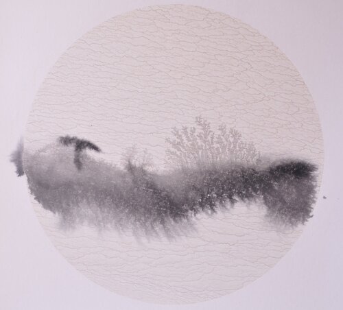 Veil of Silence van Dongmei Wang, Schilderij te koop op Singulart