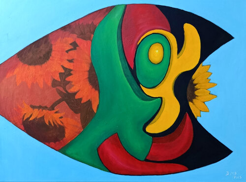 "In the depths of the Pannonian Sea" de DRAGAN MARJANČEVIĆ, Pintura a la venta en Singulart