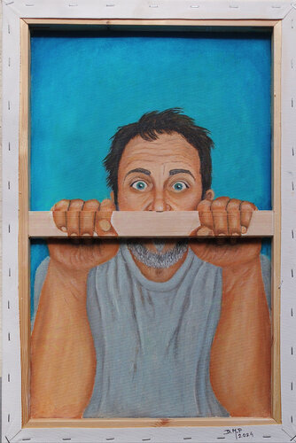 "Brave Heart" Self-portrait by DRAGAN MARJANČEVIĆ, 絵画 for Sale on Singulart