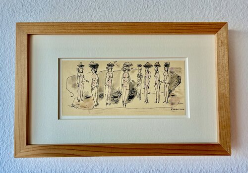 Frauen am Wasser par Peter Dotto, Dessin en vente sur Singulart