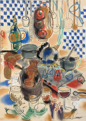 In Cucina by Vittoriano Ferioli, Work on Paper for Sale on Singulart